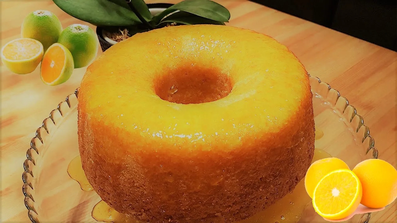 Fluffy Orange Cake with Extra Syrup (Simple in the Blender)