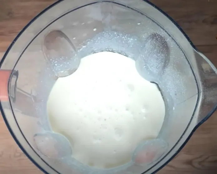 melted butter to blender